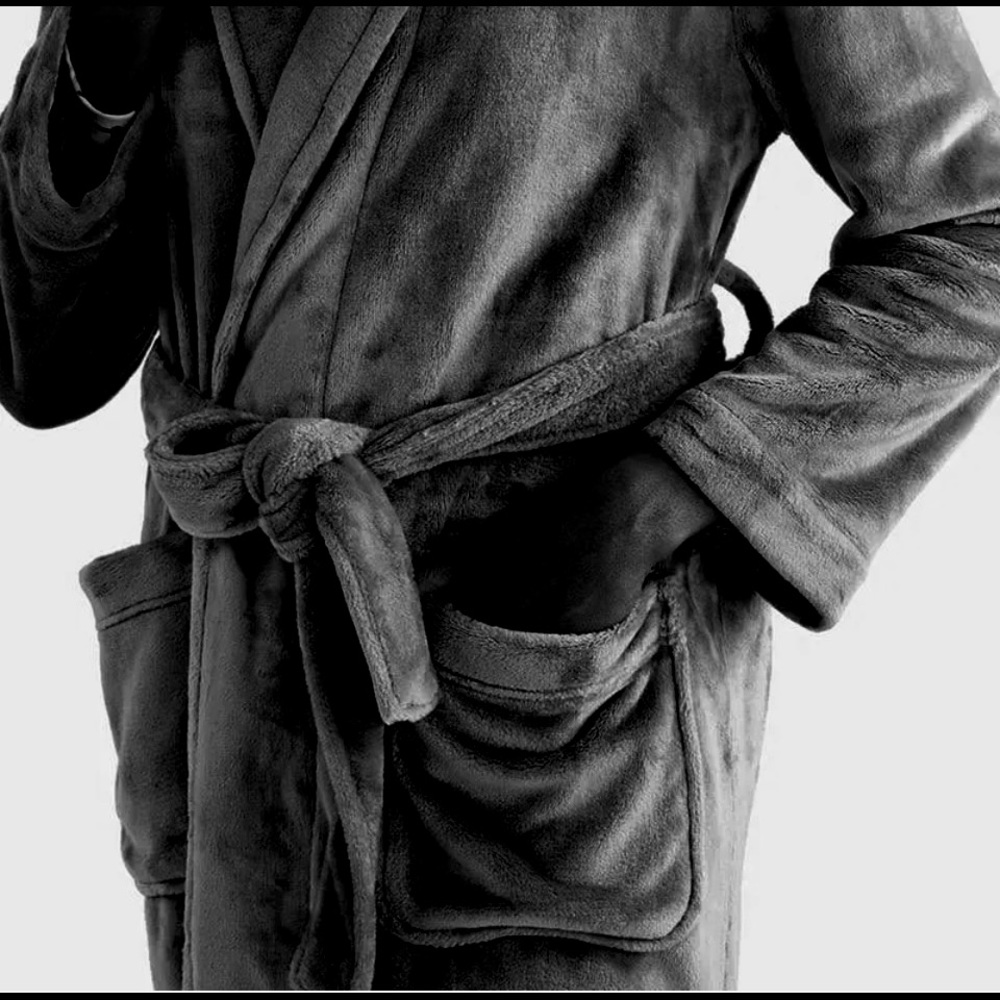 Personalization Mall Luxury Fleece Robe - Picture 7 of 16